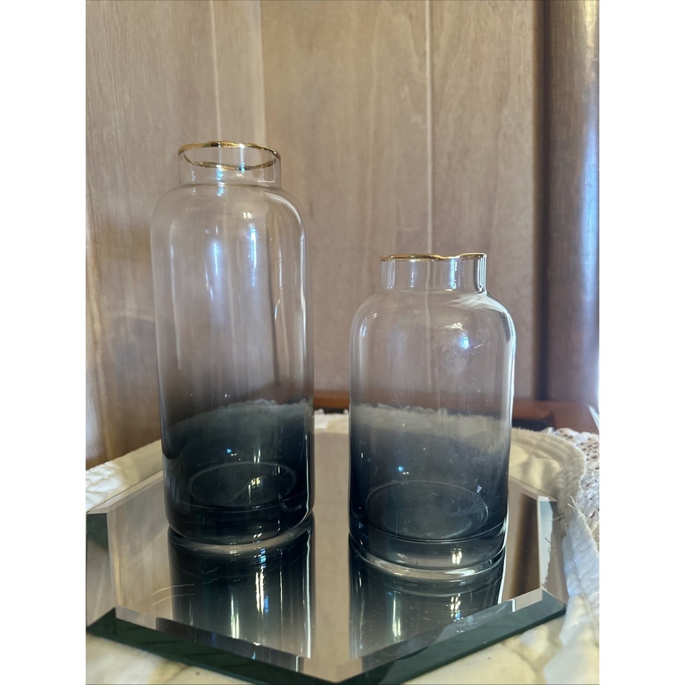 Potion Radiant Faded Blue And Clear Vases - Picture 2 of 5
